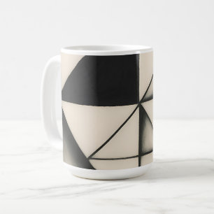 Caneca De Café Formas Geométricas Monocromáticas Ousadas