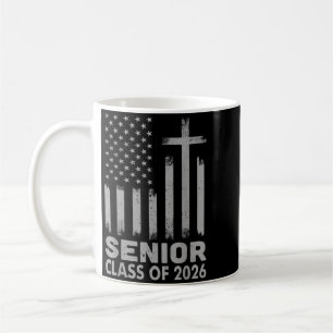 Caneca De Café Formatura Cristã Da Bandeira Dos EUA Da Turma De 2