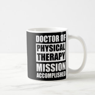 Caneca De Café formatura de doutor em terapia física graduados dp