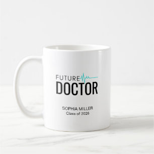 Caneca De Café Formatura de Médico Futuro Personalizada