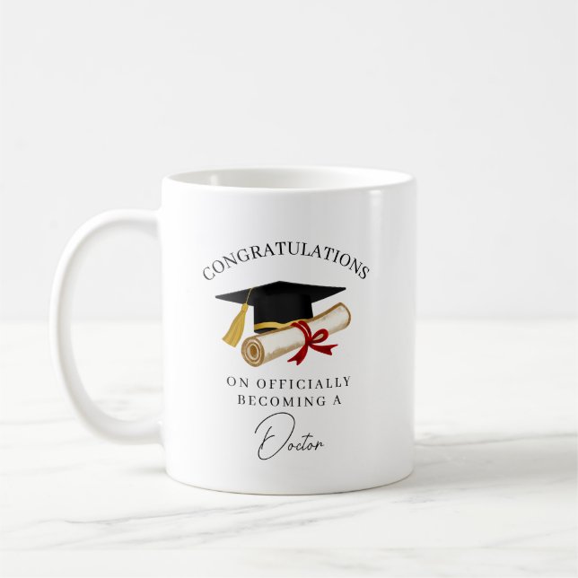 Caneca De Café Formatura de Médico Personalizada (Esquerda)