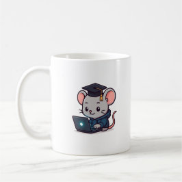 Caneca De Café Formatura de Programador Rato Engraçado Kawaii