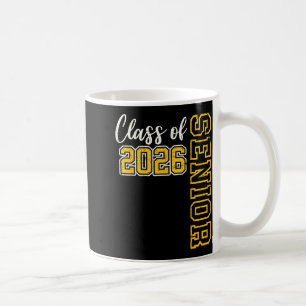 Caneca De Café Formatura do ensino médio da turma de 2026 sênior 