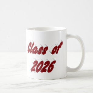 Caneca De Café Formatura tipografia grená da turma de 2026