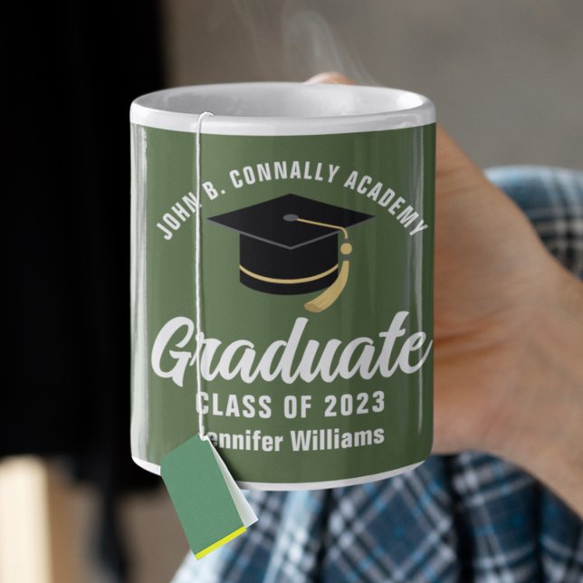Caneca De Café Formatura Verde Exército Personalizada (Criador carregado)