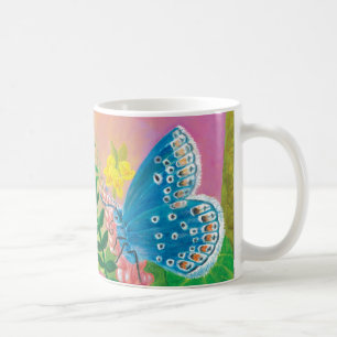 Caneca De Café Formiga, caracol e borboleta azul de Chapman