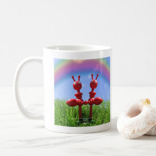 Caneca De Café Formigas na Grama - Melhores Amigos