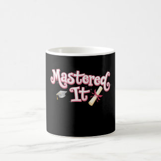 Caneca De Café Formou-se Graduação Mestrado Graduado