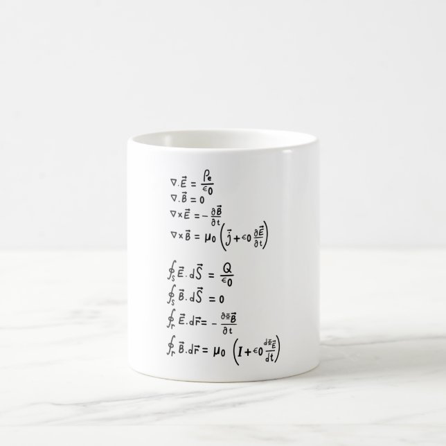 Caneca De Café Fórmula de Física (Centro)