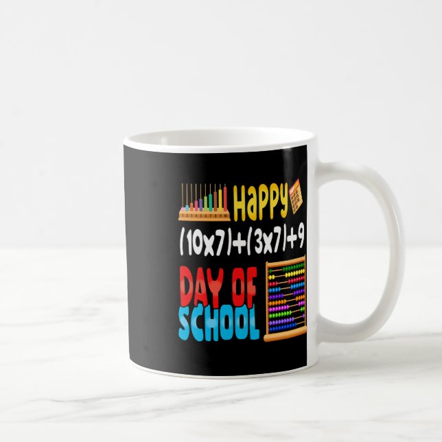 Caneca De Café Fórmula Matemática 100 Dias De Escola Para Estudan (Direita)