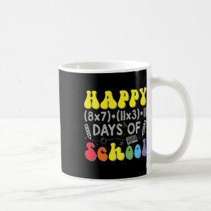 Caneca De Café Fórmula Matemática 100 Dias De Escola Professor De