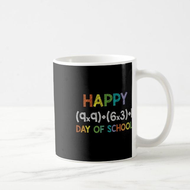 Caneca De Café Fórmula Matemática 100 Dias De Festa De 100 Dias N (Direita)