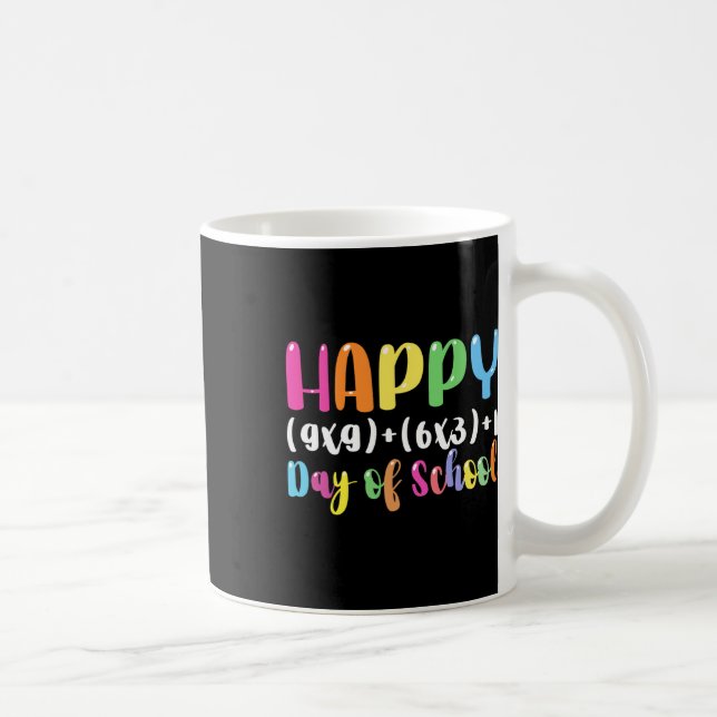 Caneca De Café Fórmula Matemática 100 Dias De Menina Professora (Direita)