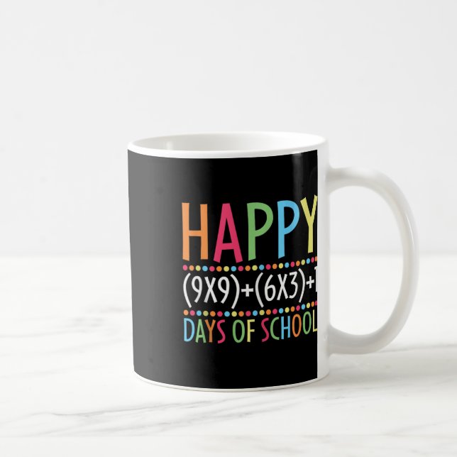 Caneca De Café Fórmula Matemática 100 Dias De Professora Engraçad (Direita)