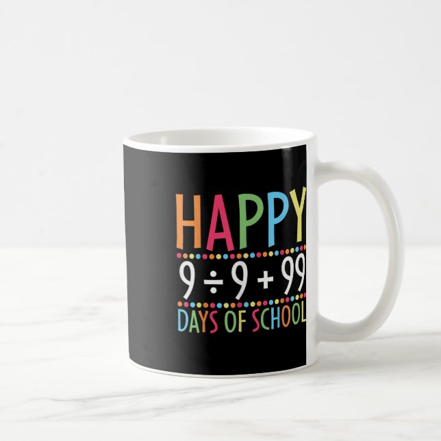 Caneca De Café Fórmula Matemática 100 Dias De Professora Engraçad (Direita)