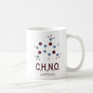 Caneca De Café Fórmula química da cafeína
