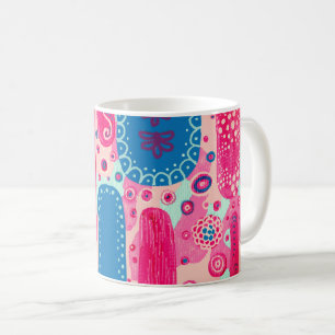 Caneca De Café Formulários divinos e Formas Abstrato