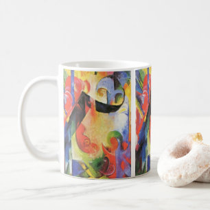 Caneca De Café Formulários quebrados por Franz Marc, Vintage Abs