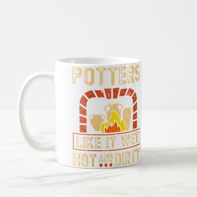 Caneca De Café Forno de Olaria Engraçado Citação de Artista de Ce (Esquerda)