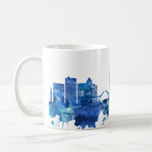 Caneca De Café Fort Lauderdale Florida Skyline Blue