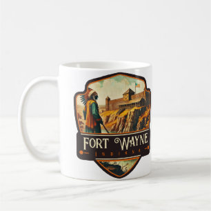 Caneca De Café Fort Wayne, Indiana Antigo