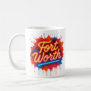 Caneca De Café Fort Worth Non Street-art design
