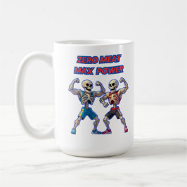 Caneca De Café Forte até os Ossos – Design Divertido de Esqueleto
