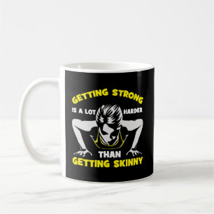 Caneca De Café Forte vs Maciço - Motivação do Workout feminino