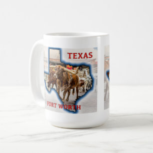 Caneca De Café Forte Worth Stock Yards, Texas, Mug