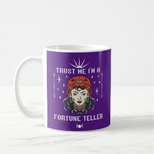Caneca De Café Fortune Teller Mystic Gypsy Girl Cristal Psicótico