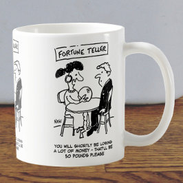 Caneca De Café Fortune Teller prevê perda financeira
