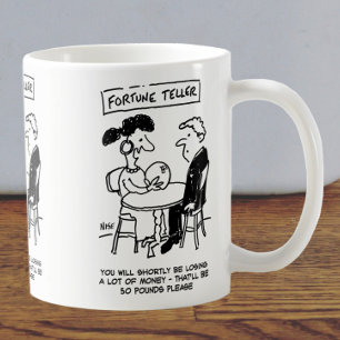 Caneca De Café Fortune Teller prevê perda financeira