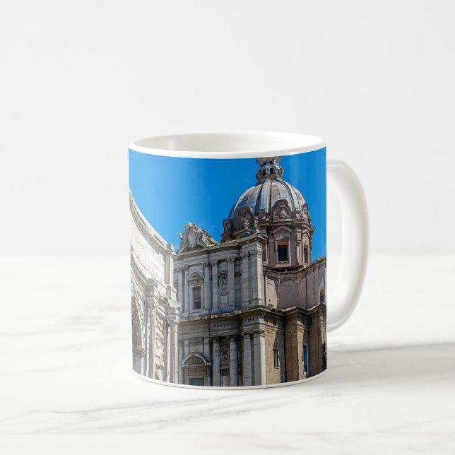 Caneca De Café Fórum Romano arruina em Roma, Itália (Frente Esquerda)