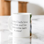 Caneca De Café Foto como Pai Como Filha ou Filho<br><div class="desc">Celebrar o vínculo especial entre pai e criança com nosso coração "Como Pai, Como Filha ou Filho" Coffee Mug. Essa caneca personalizada captura a essência da conexão única compartilhada entre um pai e seu filho, fazer-a como presente perfeito para Dia de os pais, aniversários ou qualquer ocasião. Feita com cuidado,...</div>