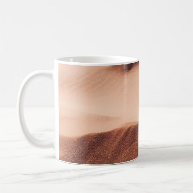 Caneca De Café Foto da areia do deserto (Esquerda)