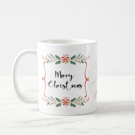 Caneca De Café Foto da família de Natal de Férias Personalizadas