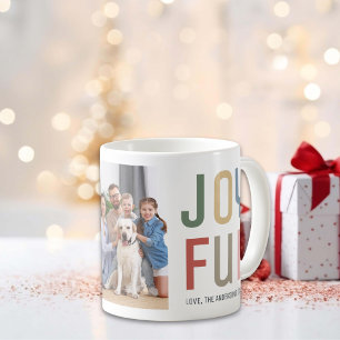 Caneca De Café Foto da família personalizada Feliz Natal