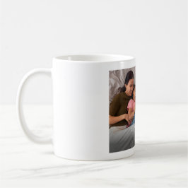 Caneca De Café Foto da família personalizada simples