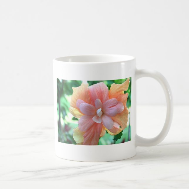 Caneca De Café Foto da Flor de Hibiscus Havaiana (Direita)