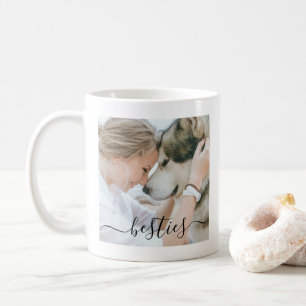 Caneca De Café Foto da Mãe e do Cachorro Besties