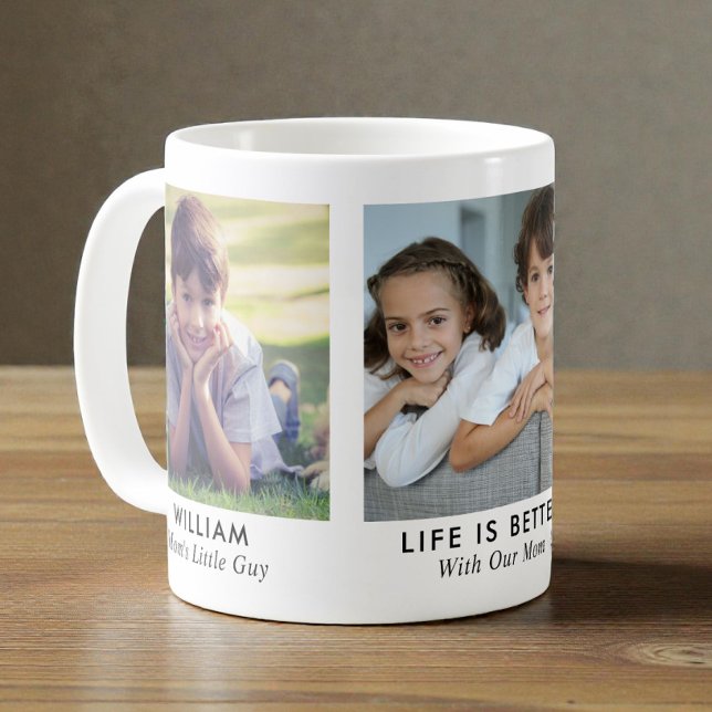 Caneca De Café Foto da Mamãe 3 (Mom 3 Photo Coffee Mug
)