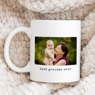 Caneca De Café Foto da Melhor Avó de Todos os Tempos Minimalista