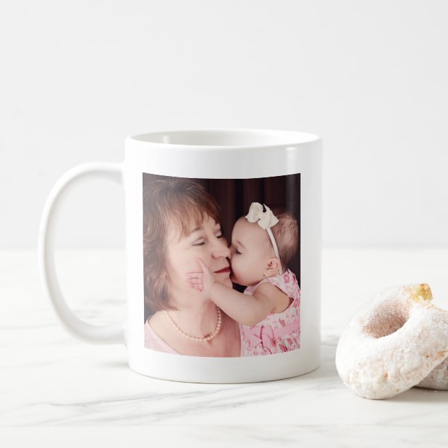 Caneca De Café Foto Da Melhor Avó Mamaw Nana Nunca (Com Donut)