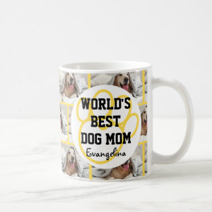 Caneca De Café Foto da Melhor Mãe de Cão Personalizada