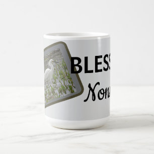 Caneca De Café Foto da Natureza da Garça Branca da Nonna Abencoad