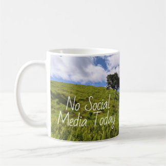 Caneca De Café Foto da Paisagem Havaiana Sem Mídia Social Hoje