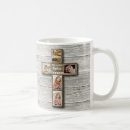 Caneca De Café Foto da Santa Comunhão de Madeiras Rustic Cross