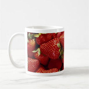 Caneca De Café Foto das morangos