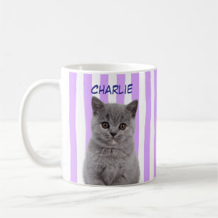 Caneca De Café Foto de animal de estimação personalizada Faixa Ro