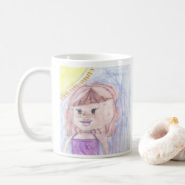 Caneca De Café Foto de Arte de Crianças Personalizadas sobre isso